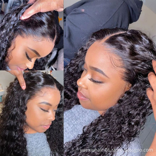 Cheap Wholesale Brazilian 100% Human Swiss HD Transparent Lace Closure Front Glueless Raw Virgin Hair Wigs for Black Women